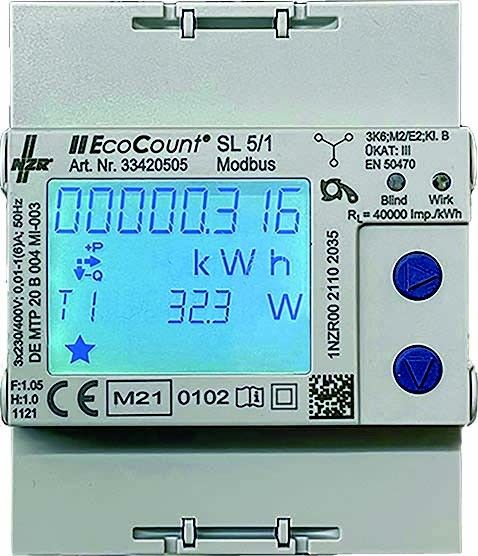 Elektr.Hutschienenzähler EcoCount SL#33420518 Elektr.Hutschienenzähler EcoCount SL#33420518