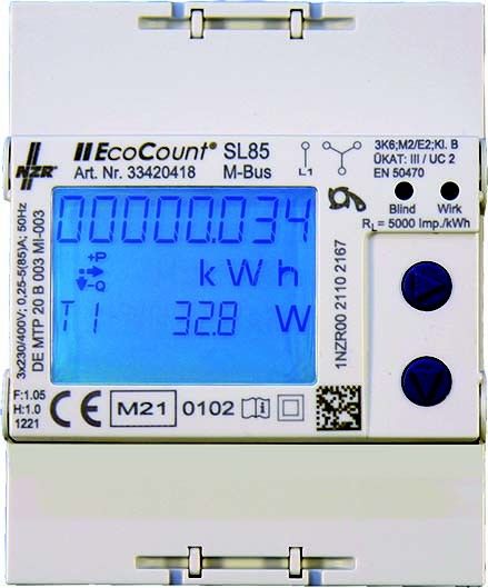 Elektr.Hutschienenzähler EcoCount SL#43420405 Elektr.Hutschienenzähler EcoCount SL#43420405