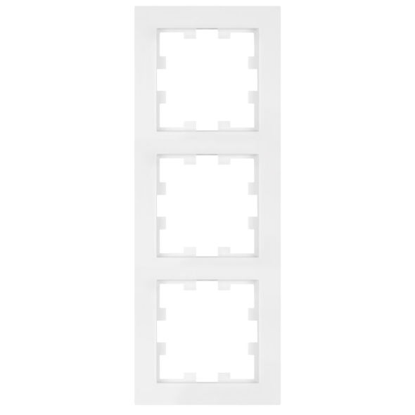 Abdeckrahmen 3-fach KARRE Plus 55 reinweiß (~RAL 9010) Abdeckrahmen 3-fach KARRE Plus 55 reinweiß (~RAL 9010)
