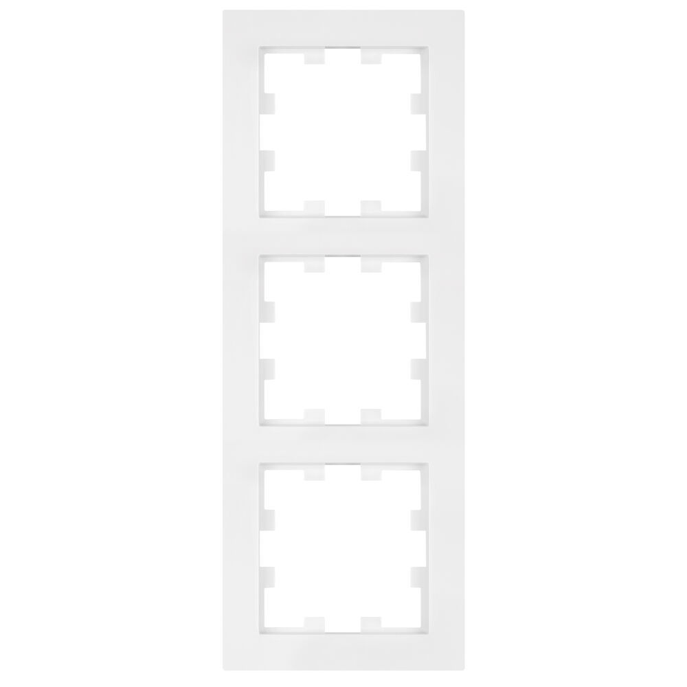 Abdeckrahmen 3-fach KARRE Plus 55 reinweiß (~RAL 9010) Abdeckrahmen 3-fach KARRE Plus 55 reinweiß (~RAL 9010)