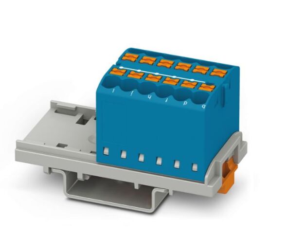 Verteilerblock PTFIX 12X2,5-NS35 BU Verteilerblock PTFIX 12X2,5-NS35 BU