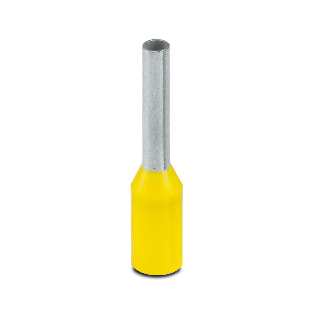 Aderendhülse m. Kragen gelb 1,00 mm² L=8mm AI-1-8 YE Aderendhülse m. Kragen gelb 1,00 mm² L=8mm AI-1-8 YE