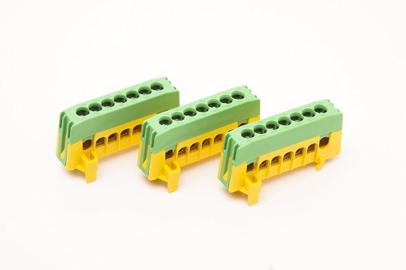 Schutzleiter-Klemme für Normschiene 16 mm² Schutzleiter-Klemme für Normschiene 16 mm²