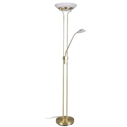 LED-Standleuchte ORSON LED/27W und LED/4,5W 3000K messing LED-Standleuchte ORSON LED/27W und LED/4,5W 3000K messing