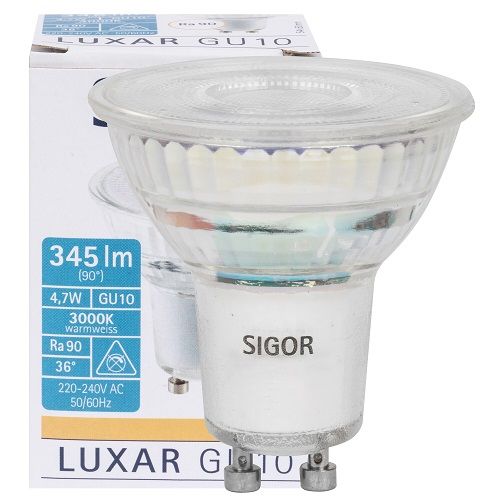 LED-Reflektorlampe GU10 3000K 4,7W 345lm LED-Reflektorlampe GU10 3000K 4,7W 345lm