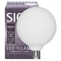 LED-Filamentlampe 9,0W E27 1055lm matt dimmbar L 178, D=125