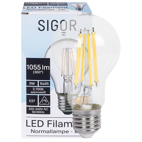 LED-Lampe Full Spectrum AGL-Form klar E27 2700K 9,0W LED-Lampe Full Spectrum AGL-Form klar E27 2700K 9,0W
