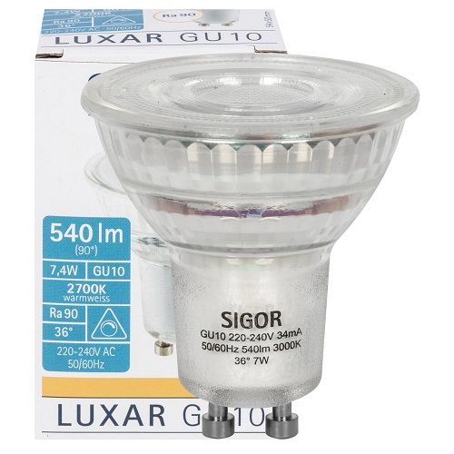 LED-Reflektorlampe GU10 2700K 7,4W 540lm