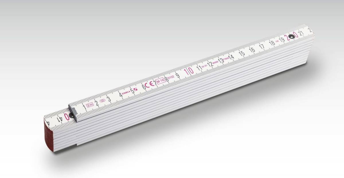 Holz-Gliedermaßstab 1707, ws Holz-Gliedermaßstab 1707, ws
