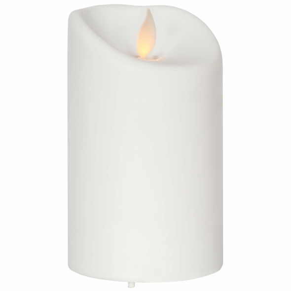 LED-Kerze M-TWINKLE 1 warmweiße flackernde LED Kunststoff weiß LED-Kerze M-TWINKLE 1 warmweiße flackernde LED Kunststoff weiß