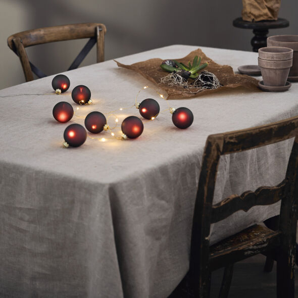 LED-Minilichterkette BLISS 22 warmweiße LEDs rot LED-Minilichterkette BLISS 22 warmweiße LEDs rot