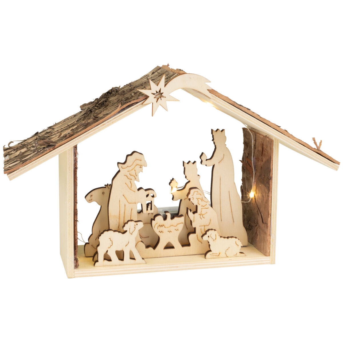 Weihnachtsleuchter YULETIDE 5 warmweiße LEDs