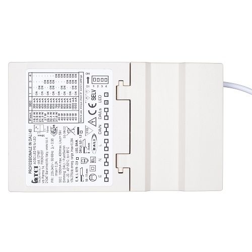 LED-Treiber DALI2 dimmbar 300 - 1.050 mA 16,2 - 40W 2.100 - 5.950 lm 132, B 79, H 30 LED-Treiber DALI2 dimmbar 300 - 1.050 mA 16,2 - 40W 2.100 - 5.950 lm 132, B 79, H 30
