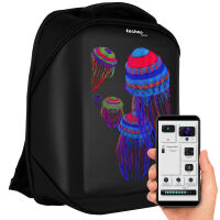 Rucksack mit appgesteuerter Anzeige