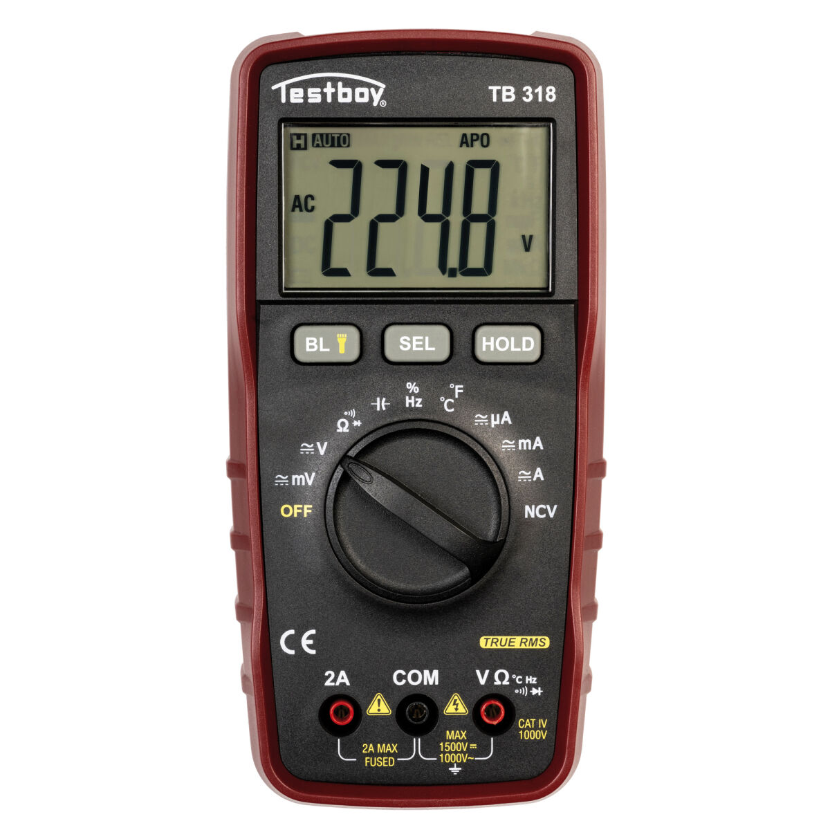 Digital-Multimeter TB 318 CAT IV 1.000V auch für Photovoltaik-Anlagen Digital-Multimeter TB 318 CAT IV 1.000V auch für Photovoltaik-Anlagen