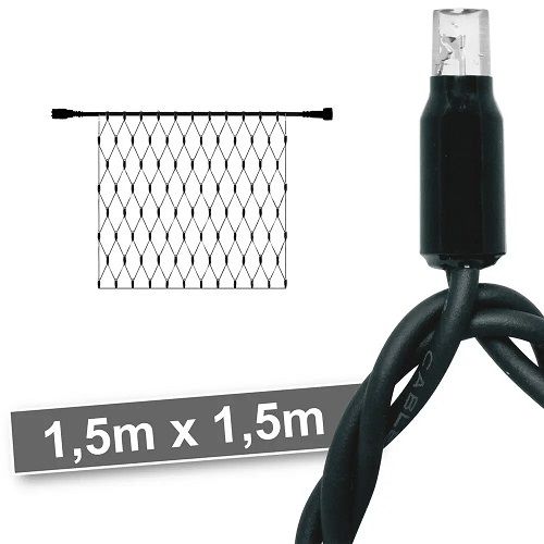 LED-Netz 31V-System 100 LEDs/3,6W 2700K L 1,5 m schwarz LED-Netz 31V-System 100 LEDs/3,6W 2700K L 1,5 m schwarz