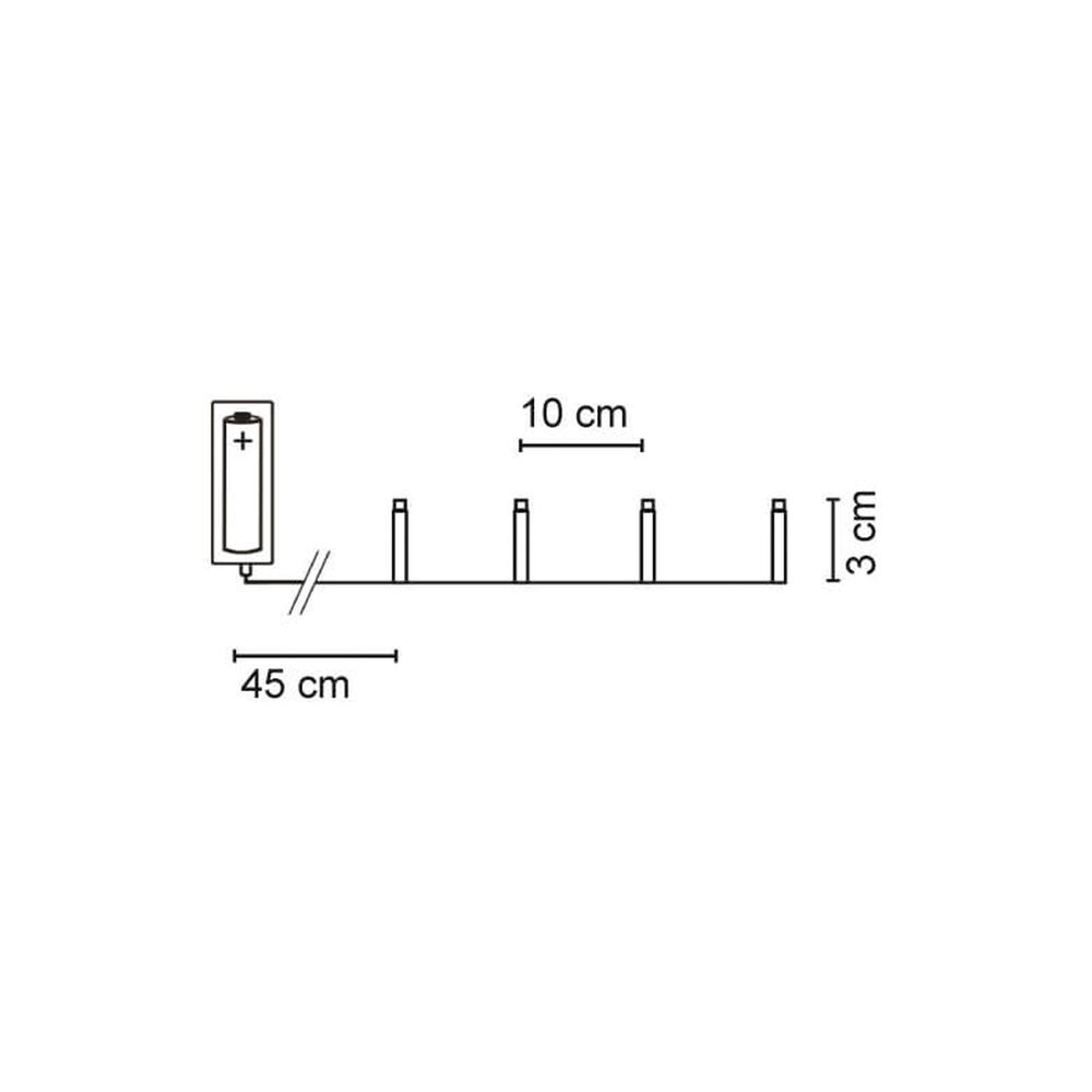 LED-Minilichterkette warmweiße LEDs 5m
