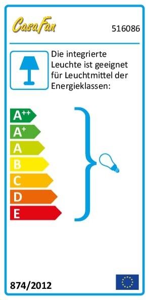 Deckenventilator mit Licht EcoAviatos 162 WE-WE