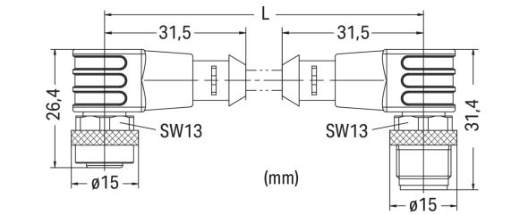 Sensor-/Aktorleitung M12A 756-5404/040-020 Sensor-/Aktorleitung M12A 756-5404/040-020