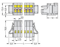 1-Leiter-Federleiste 734-108/037-000