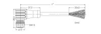 PROFIBUS-Leitung M12B-Bu. 756-1102/060-050