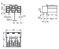 Stecker für Leiterplatten 770-893/011-000