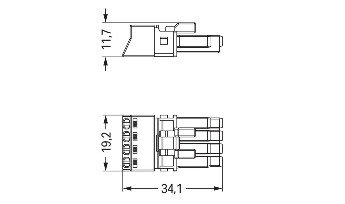 Buchse 4-polig 890-284/081-000
