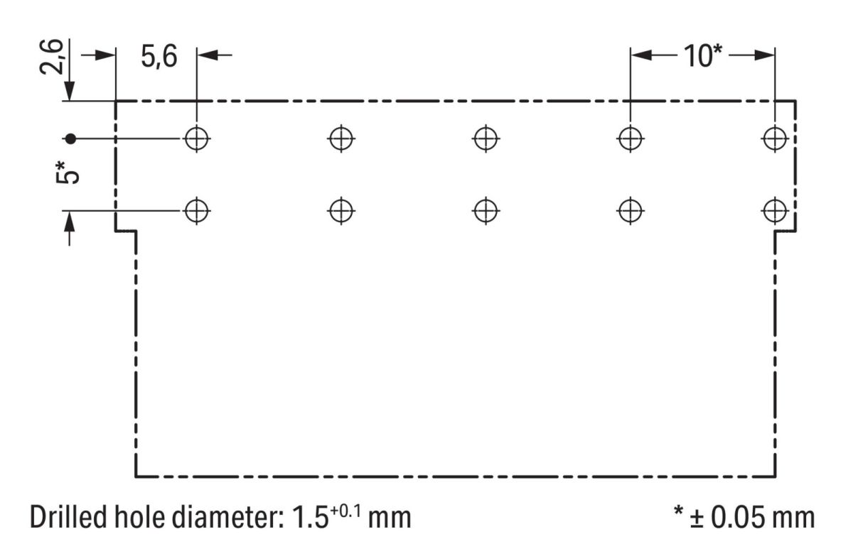 Buchse für Leiterplatten 770-845/011-000/062-