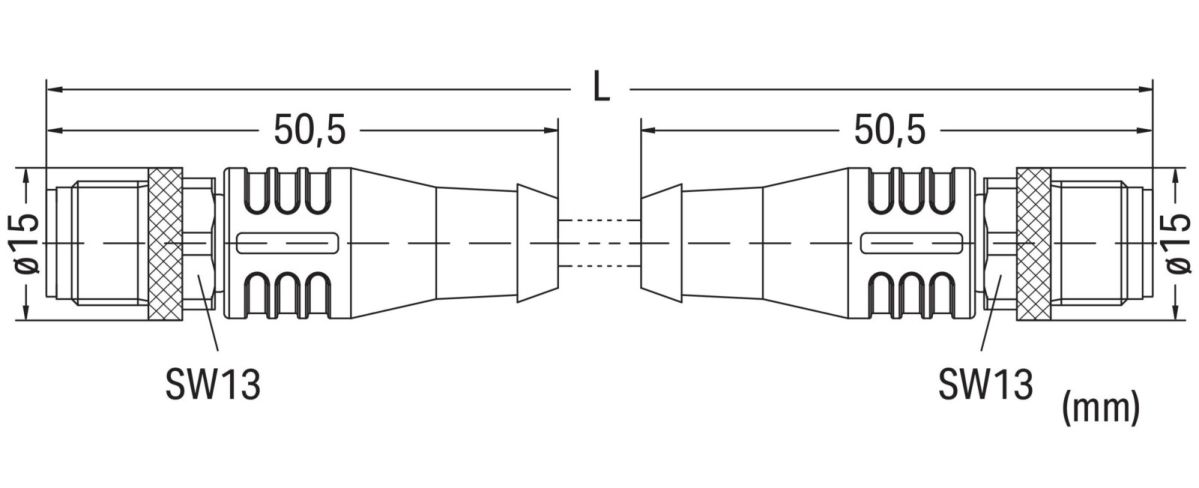 ETHERNET-Leitung M12D-St. 756-1203/060-100