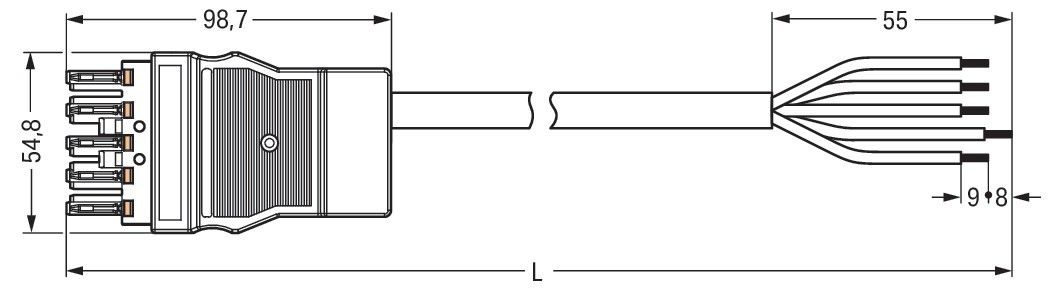 konfekt. Anschlussleitung 771-8995/118-601