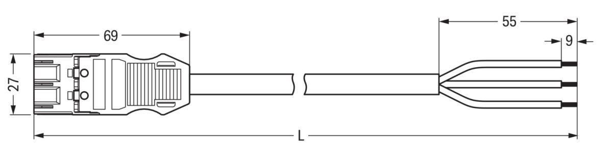 konfekt. Anschlussleitung 771-9293/216-803