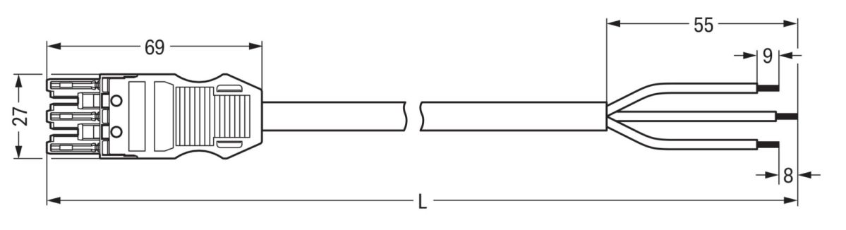 konfekt. Anschlussleitung 771-9393/166-202