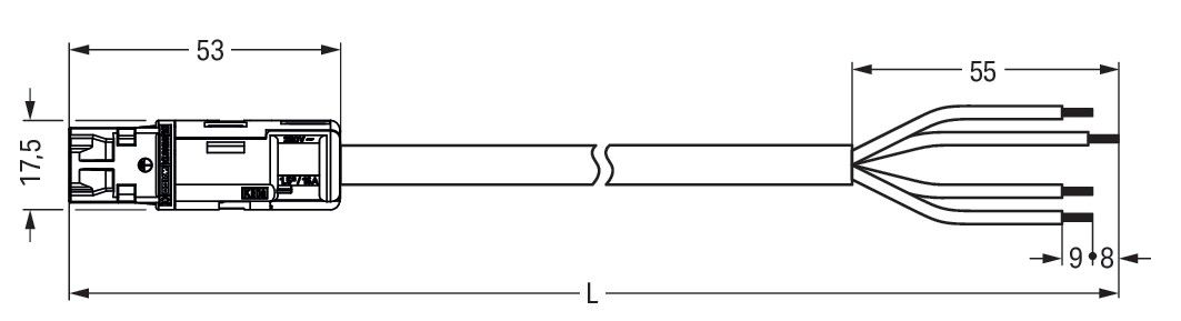 konfekt. Anschlussleitung 774-9994/216-202