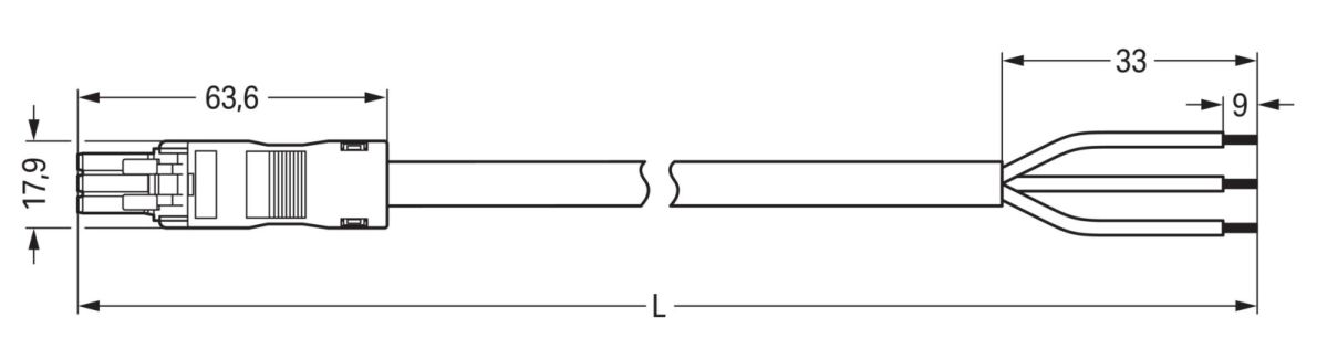 konfekt. Anschlussleitung 891-8993/105-403
