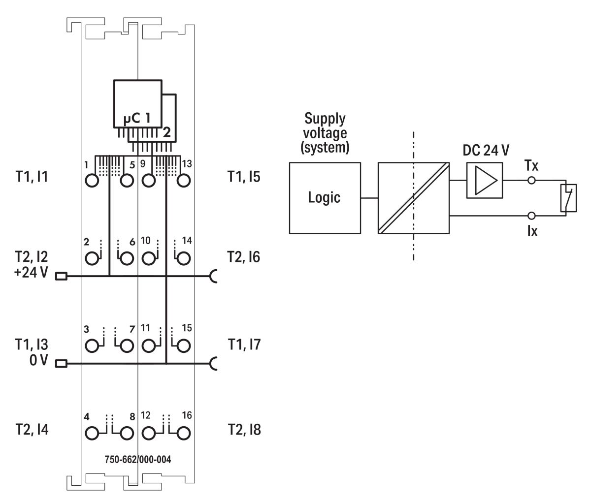 Sicherer Digitaleingang 750-662/000-004 Sicherer Digitaleingang 750-662/000-004