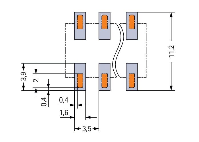 SMD-Leiterplattenklemme 20861104700000900000