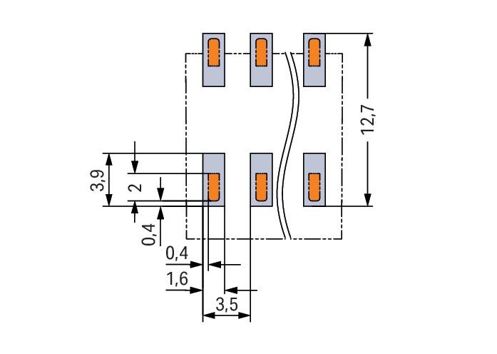 SMD-Leiterplattenklemme 20861208700000900000