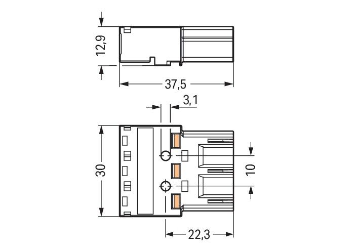 Stecker 3-polig 770-273