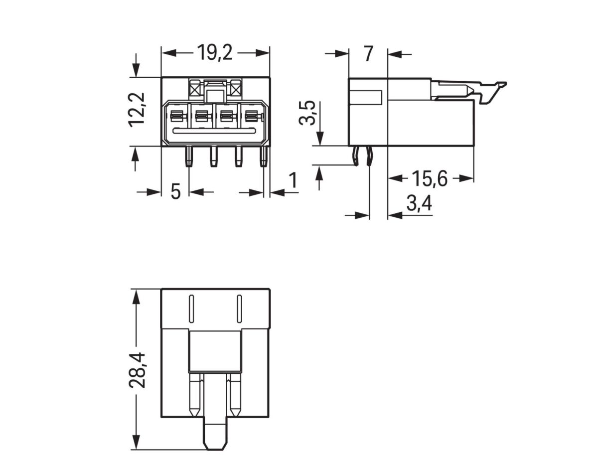 Stecker für Leiterplatten 890-874/011-000