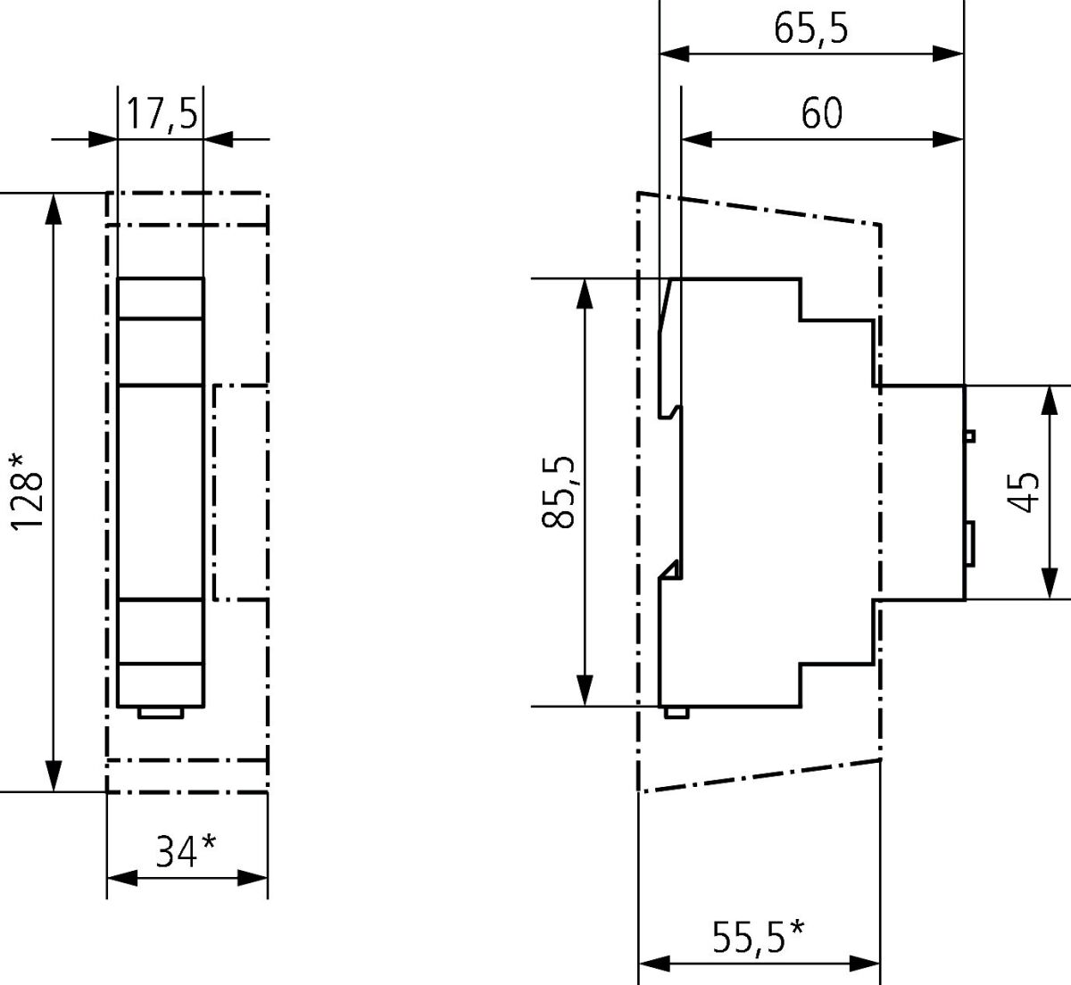 Elektronisches Zeitrelais TM 345 MF