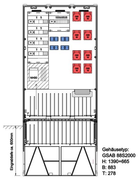 Festplatzverteiler 88S20FP4324168S Festplatzverteiler 88S20FP4324168S
