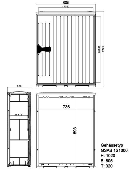 Normkabelverteilerschrank 1S1000MDSPIMC Normkabelverteilerschrank 1S1000MDSPIMC