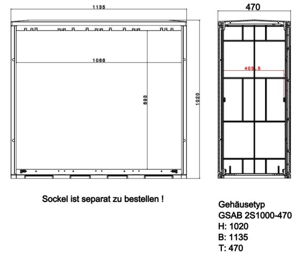 Normkabelverteilerschrank 2S1000-470MDSPIMC Normkabelverteilerschrank 2S1000-470MDSPIMC