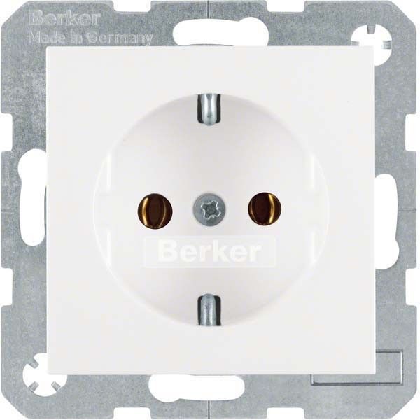 SCHUKO-Steckdose 47438989 polarweiß glänzend
