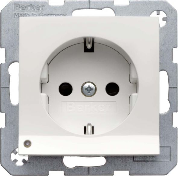 SCHUKO-Steckdose 41091404 alu matt lackiert SCHUKO-Steckdose 41091404 alu matt lackiert