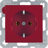 SCHUKO-Steckdose 47438912 rot glänzend