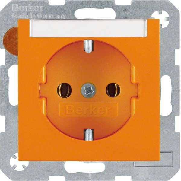SCHUKO-Steckdose 47508907 orange glänzend SCHUKO-Steckdose 47508907 orange glänzend