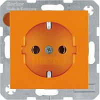SCHUKO-Steckdose 47438914 orange glänzend