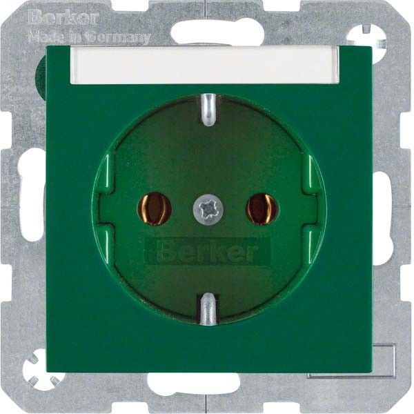 SCHUKO-Steckdose 47508903 grün glänzend SCHUKO-Steckdose 47508903 grün glänzend