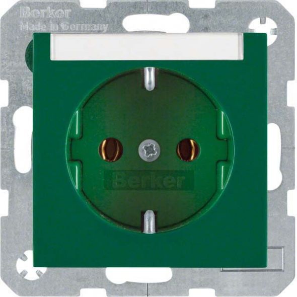 SCHUKO-Steckdose 47508903 grün glänzend SCHUKO-Steckdose 47508903 grün glänzend